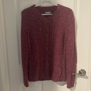 Croft and Barrow pink v neck sweater, size small.